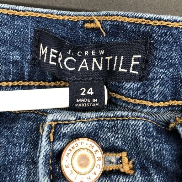 J.Crew Mercantile Womens Slim Boyfriend Jean With Distressed Details 24 Cropped - Picture 3 of 9
